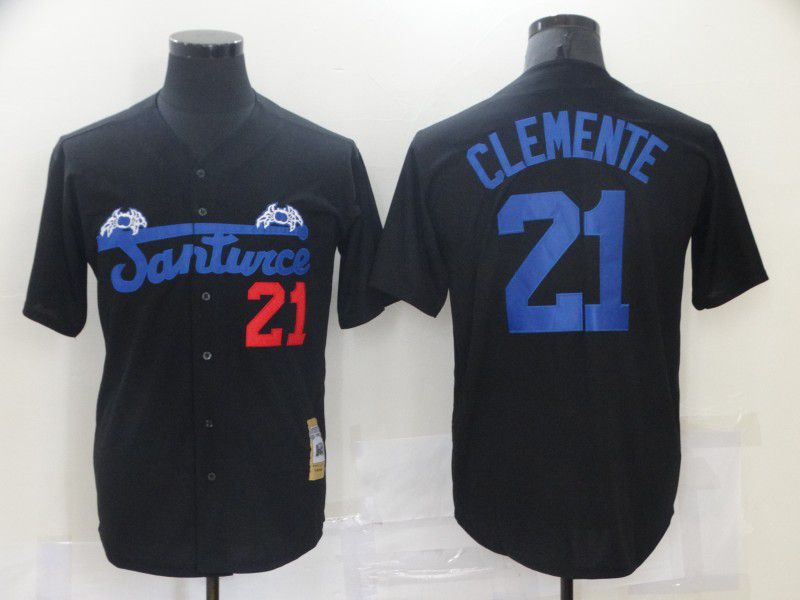 Men Pittsburgh Pirates #21 Clemente Black Film version Game 2021 MLB Jersey->chicago cubs->MLB Jersey